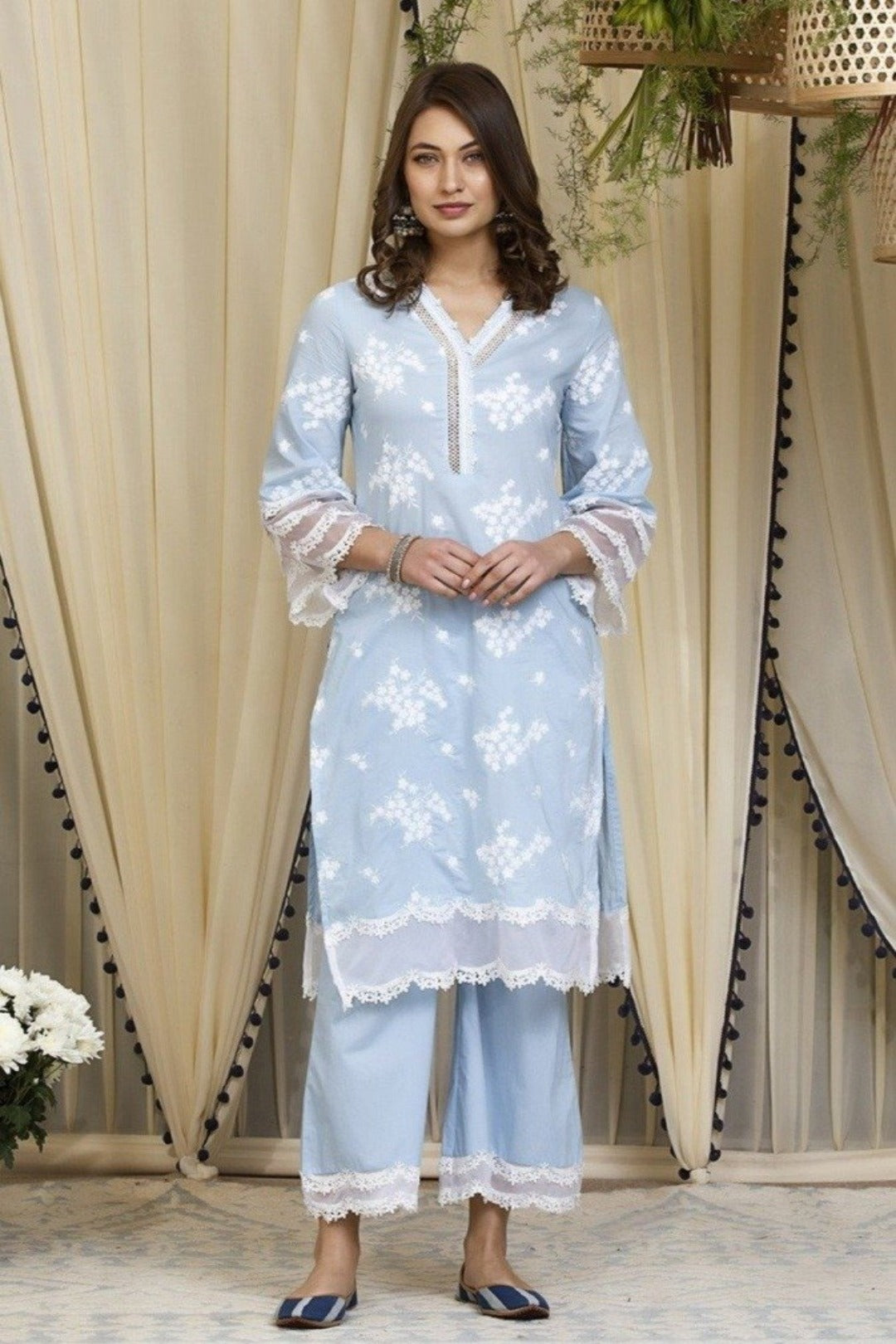 Lola Cotton Kurta with Palazzo Set