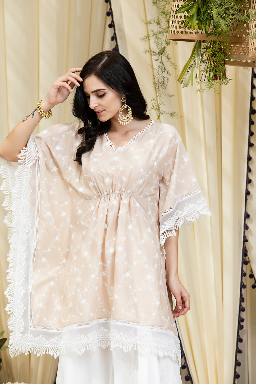 Fiore Cotton Kurta with Sharara Set