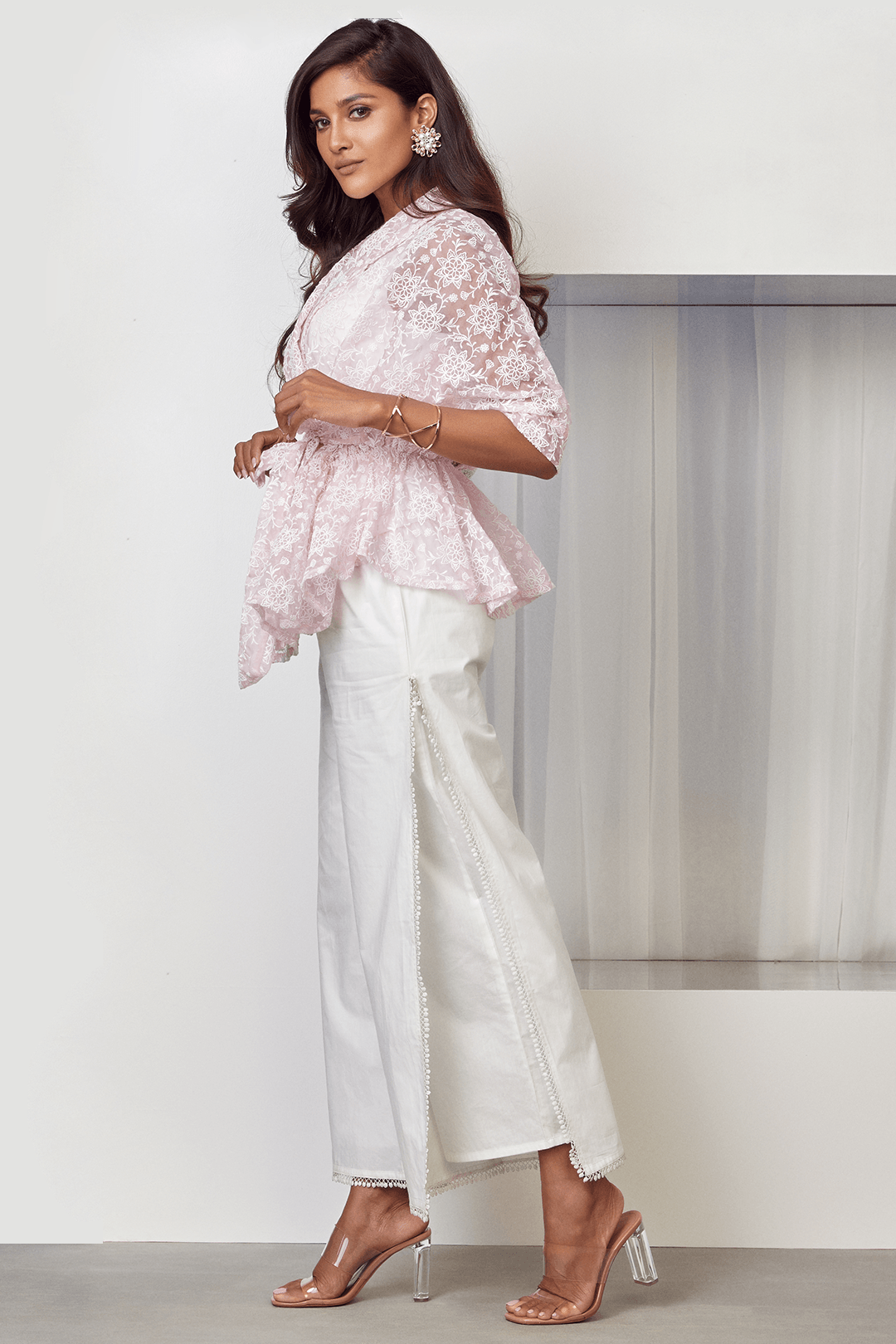 Celine Organza Pink Kimono