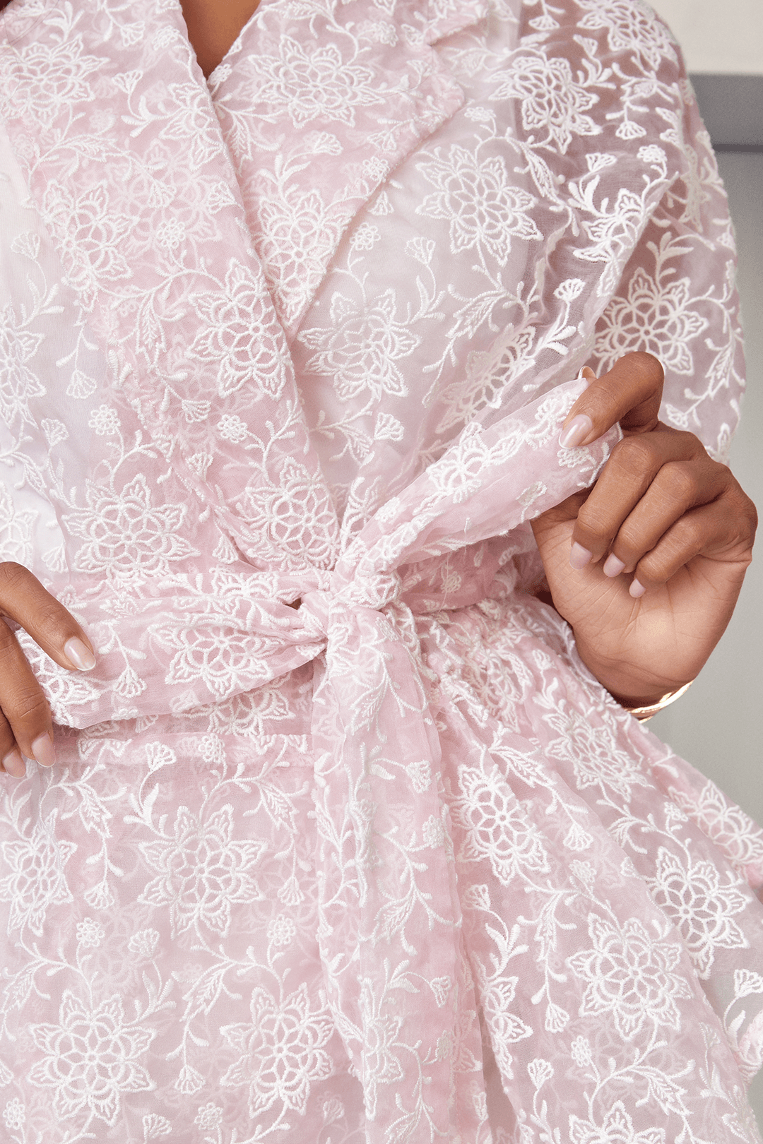 Celine Organza Pink Kimono
