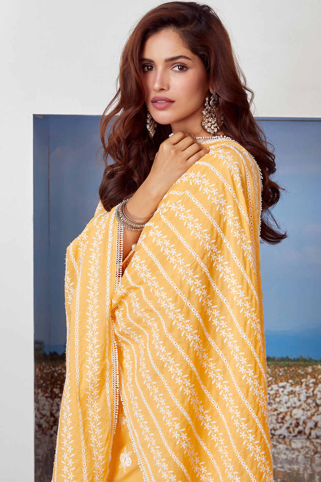 Dawn Cotton Orange Kurta Set