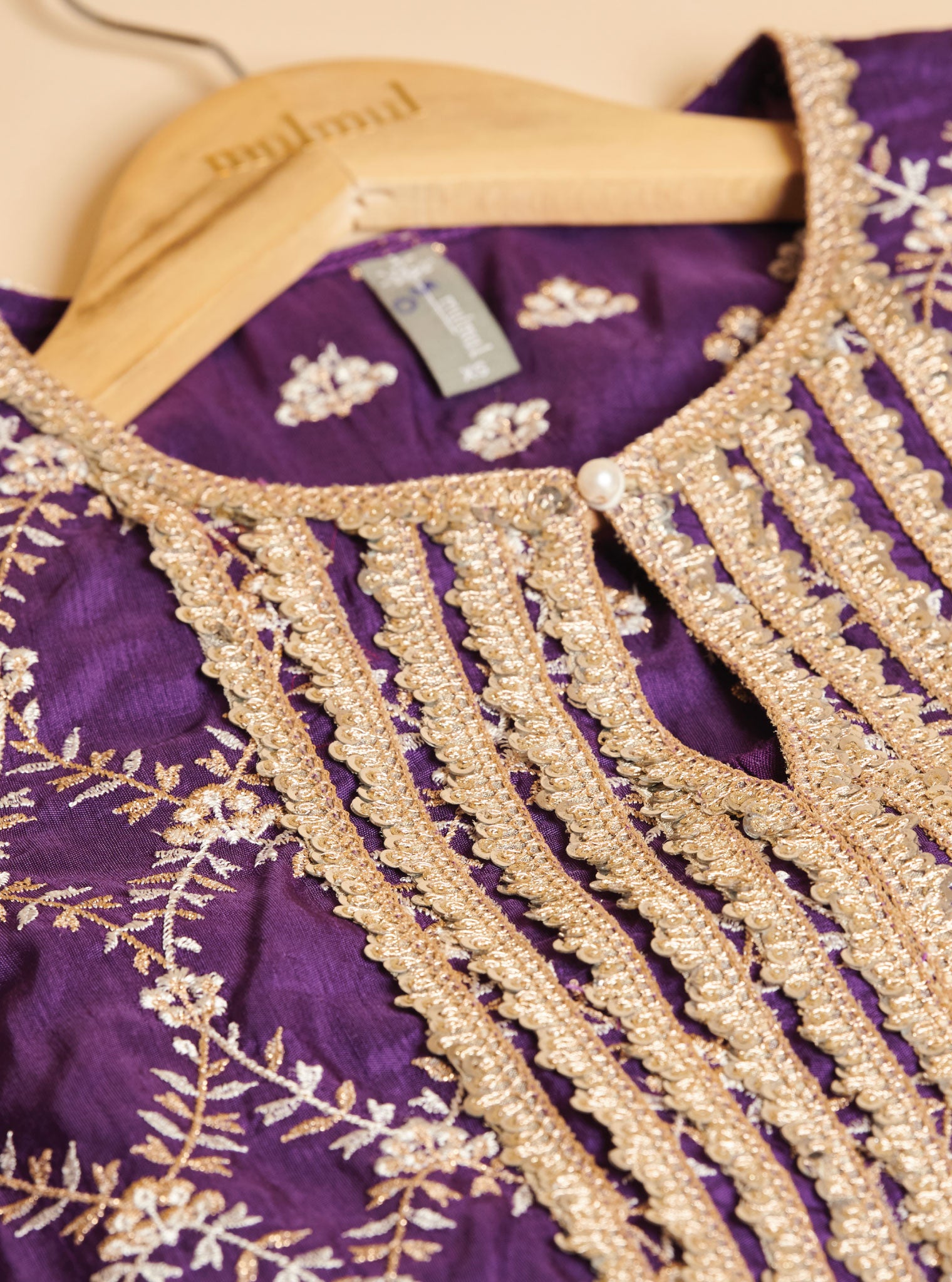 Kajra Silk Purple Short Kurta with Garara Set
