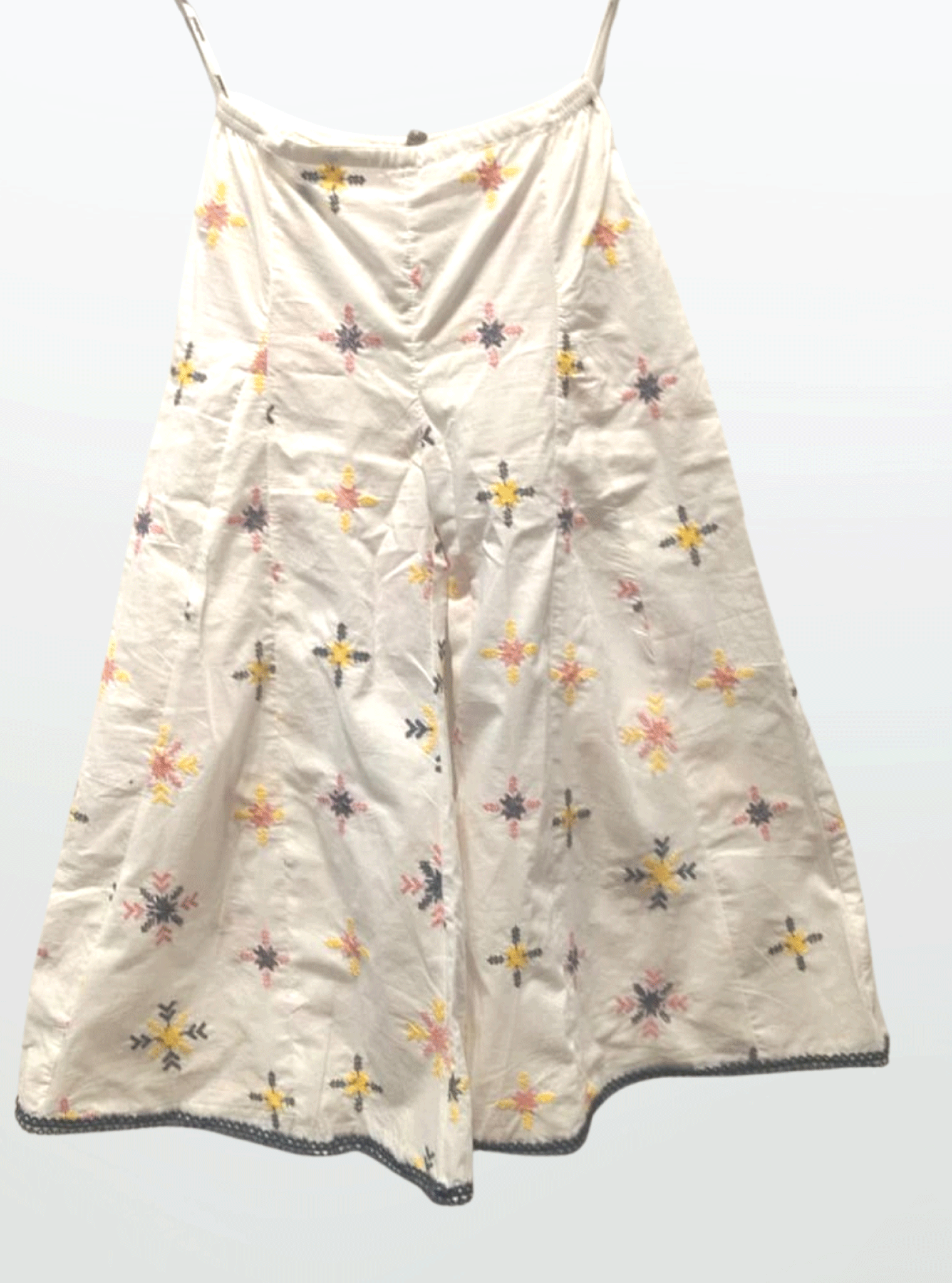 Loretta Cotton White Kurta with Sharara Set