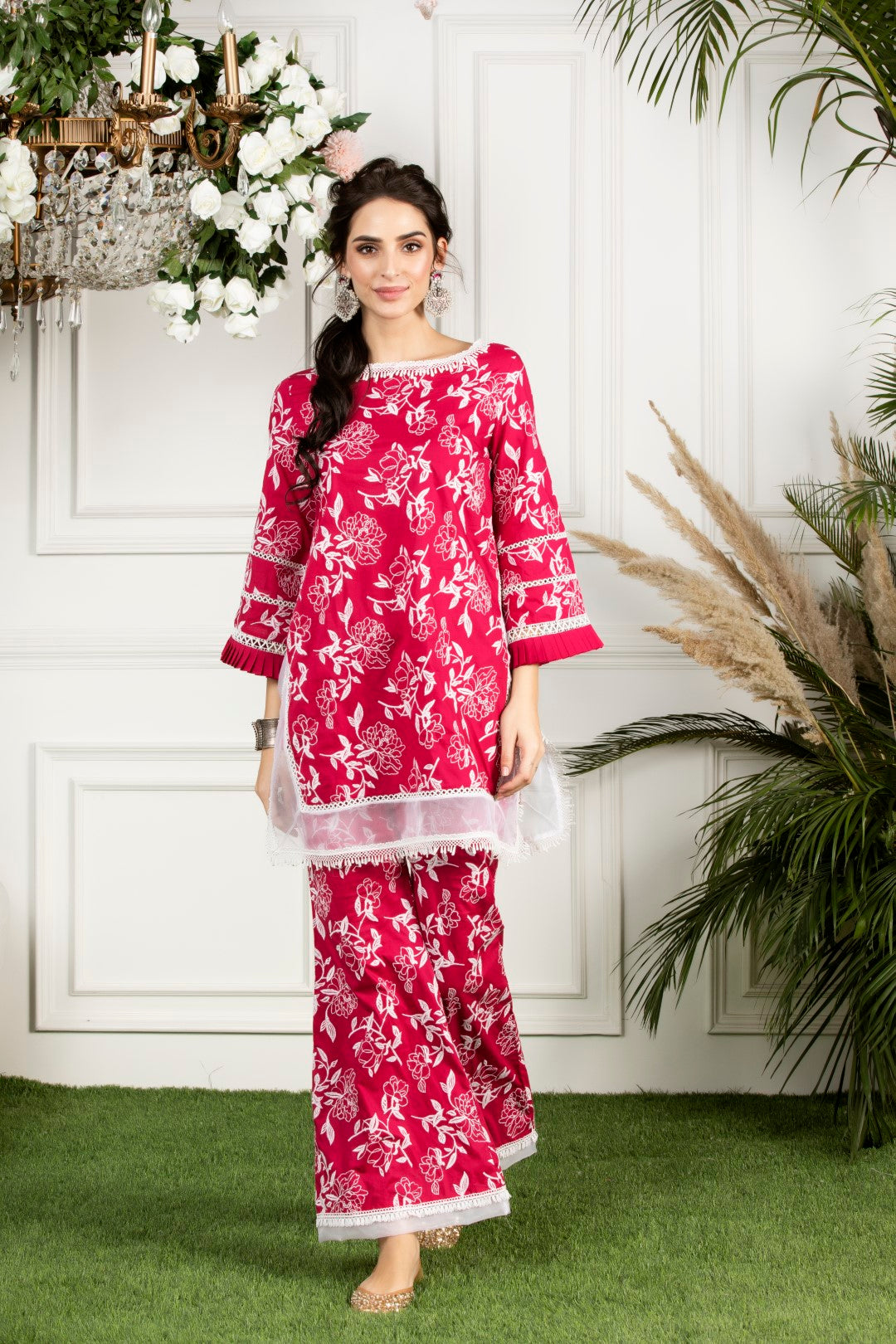 Hydrangea Cotton Kurta Set
