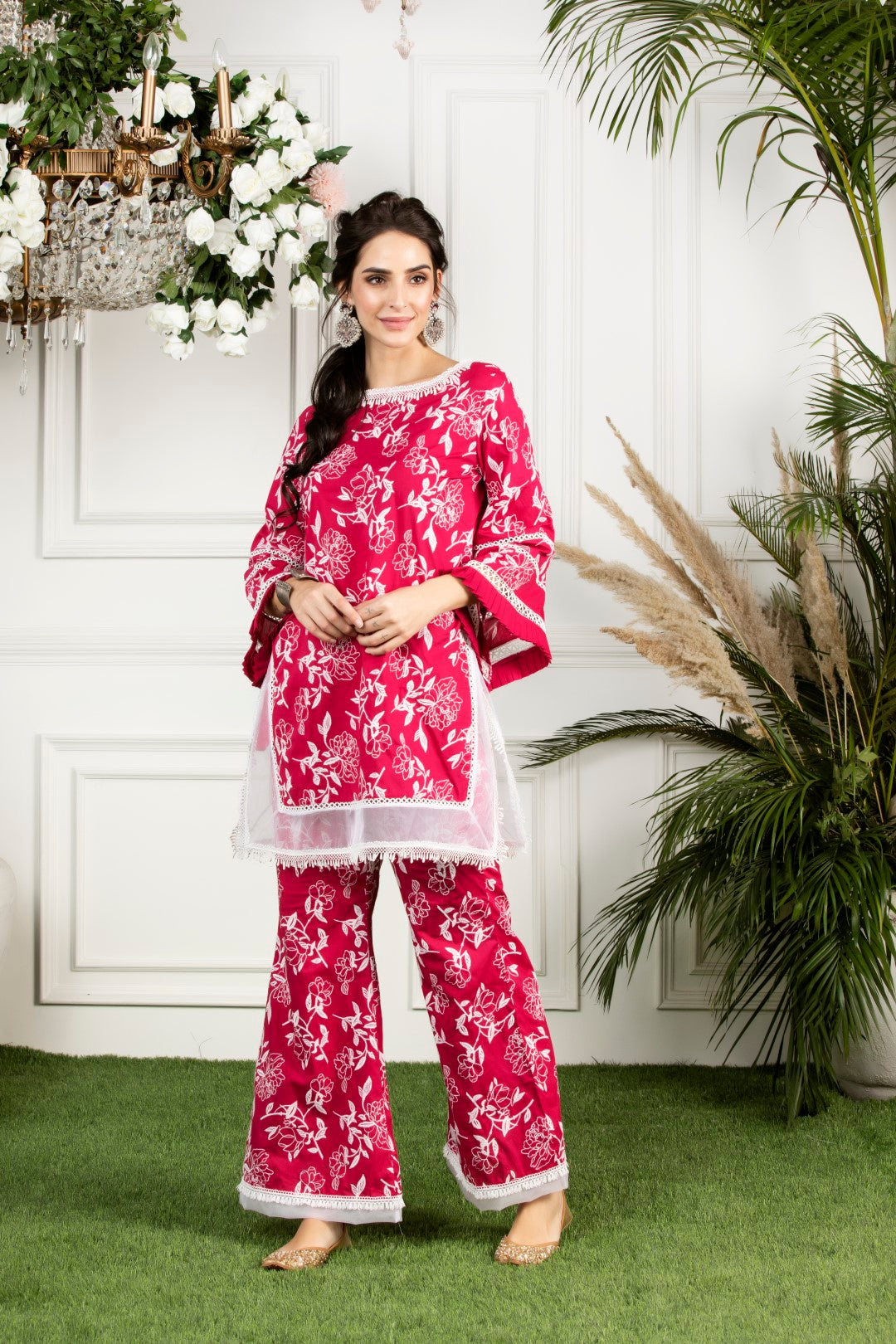 Hydrangea Cotton Kurta Set