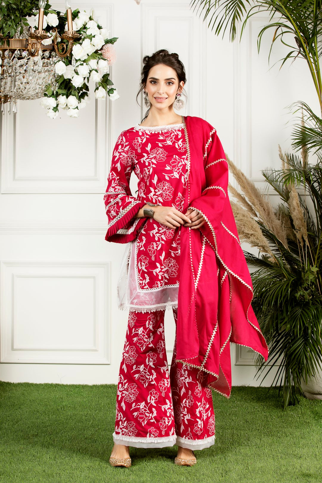 Hydrangea Cotton Kurta Set