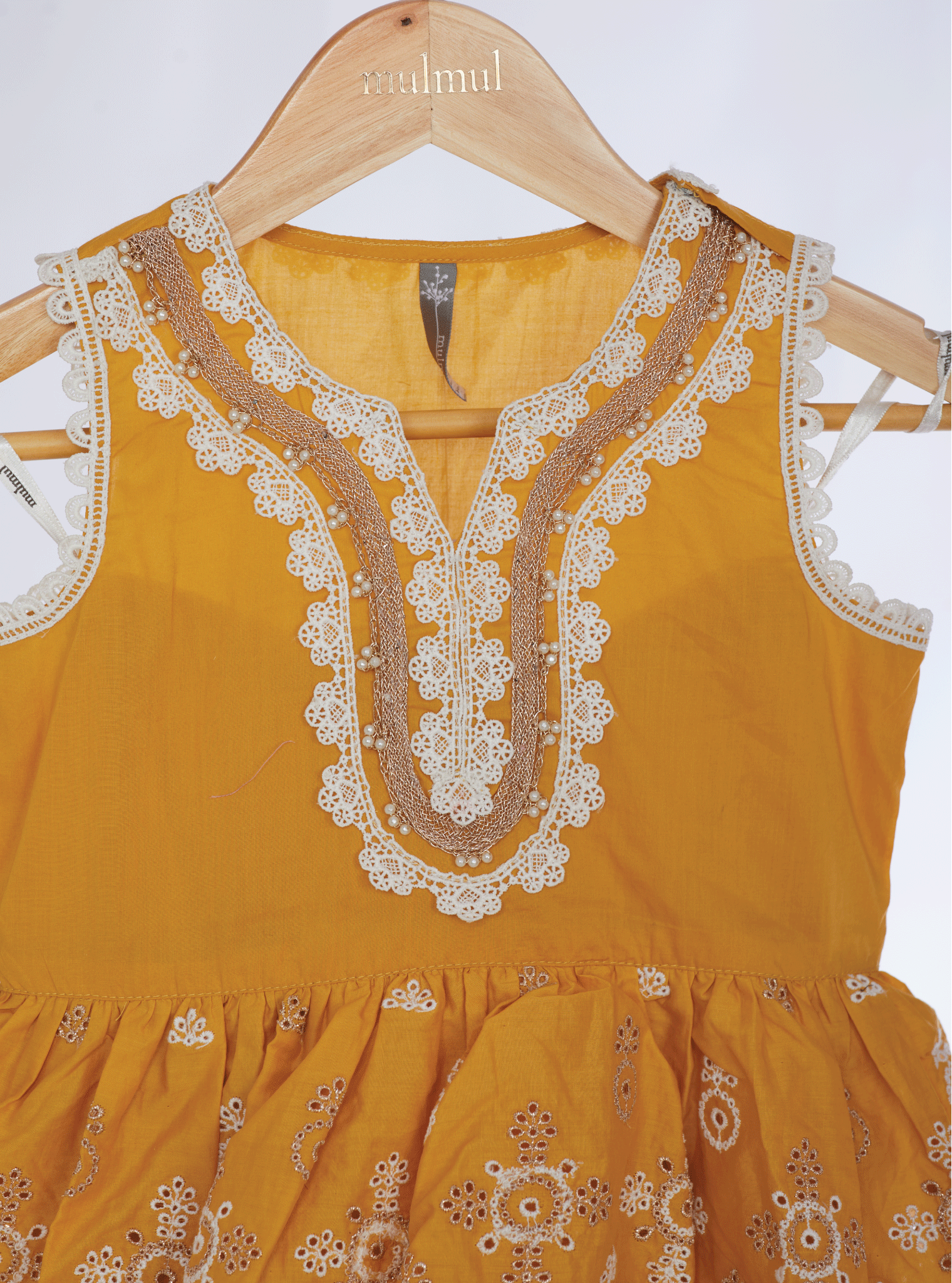 Nell Cotton Mustard Kurta Set