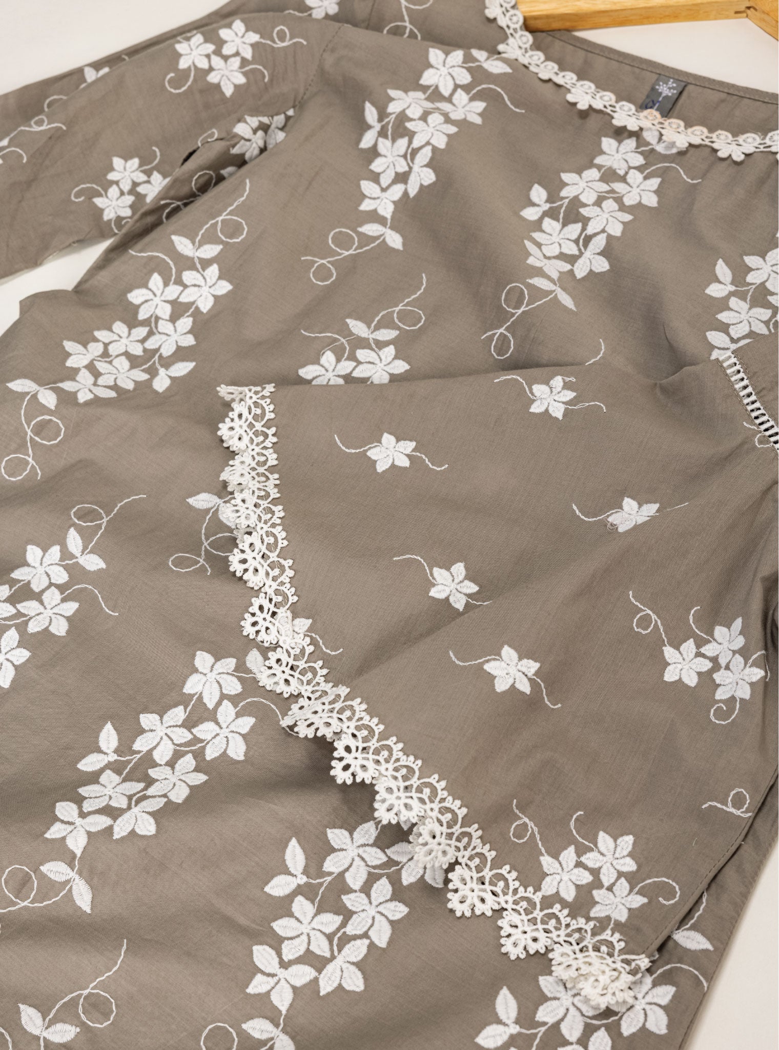 Zuluk Cotton Grey Kurta Set