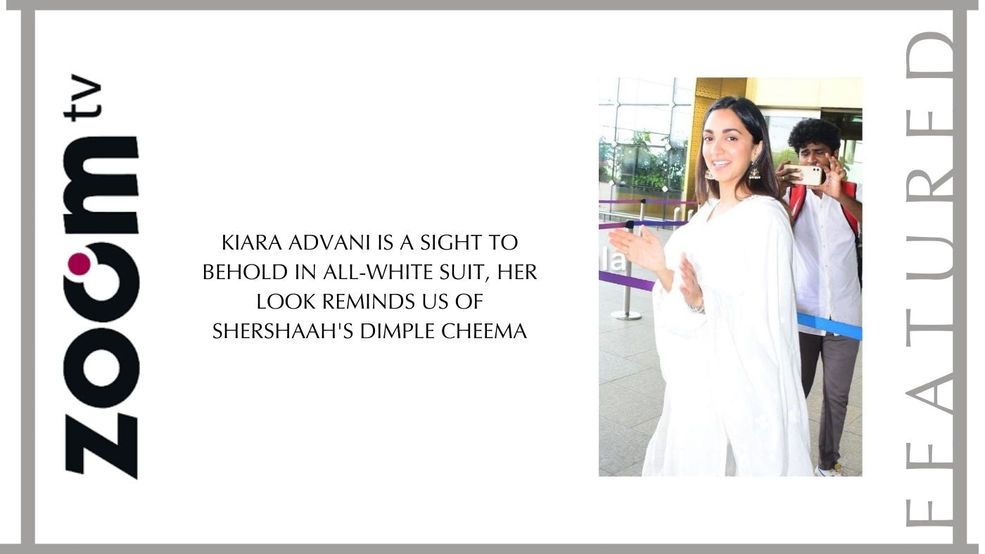 Kiara Advani is a sight to behold in all-white suit, her look reminds us of Shershaah's Dimple Cheema