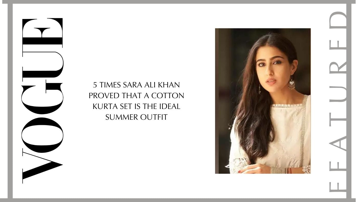 5 times Sara Ali Khan proved that a cotton kurta set is the ideal summer outfit