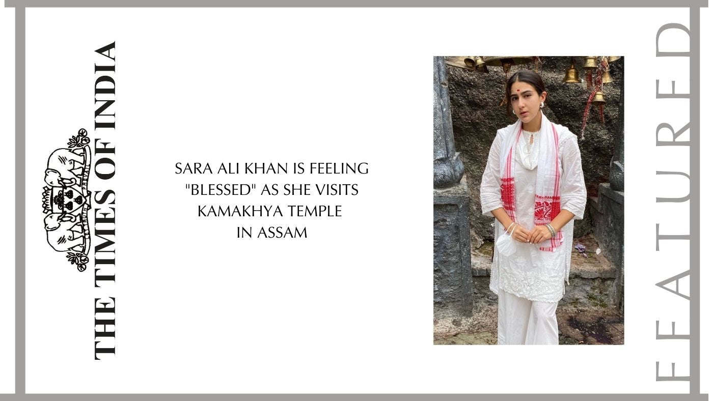 Sara Ali Khan is feeling "blessed" as she visits Kamakhya temple in Assam.