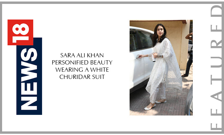 Sara Ali Khan personified beauty wearing a white churidar suit