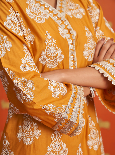Kaeo Supima Cotton Pink Kurta Set