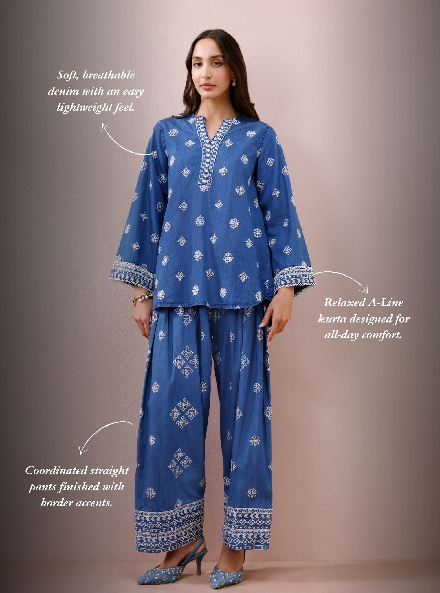 Ciela Denim Co-Ord Set