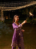 Nyah Banarsi Purple Short Anarkali Kurta Set