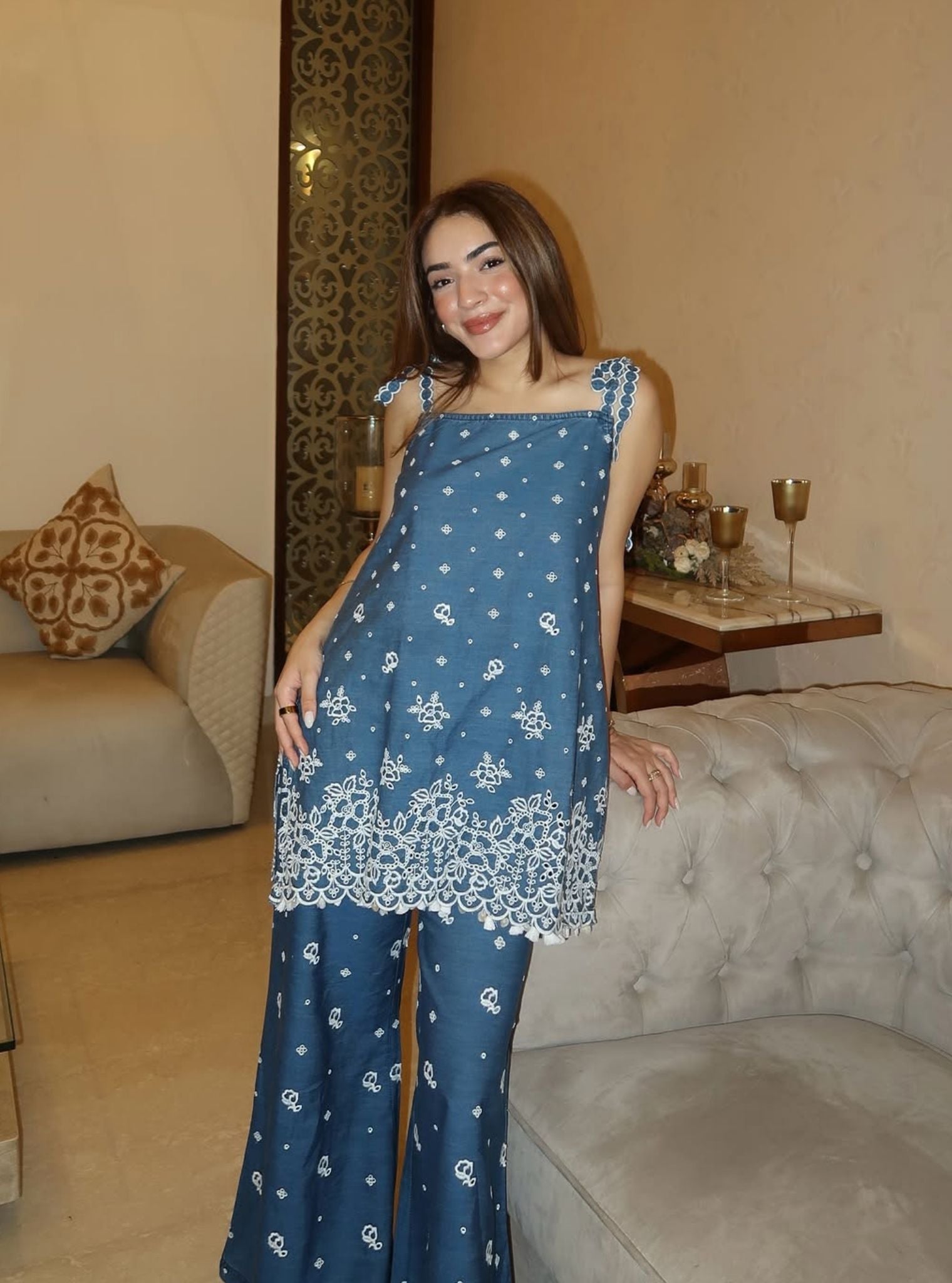 Ahalya Denim Co-ord Set