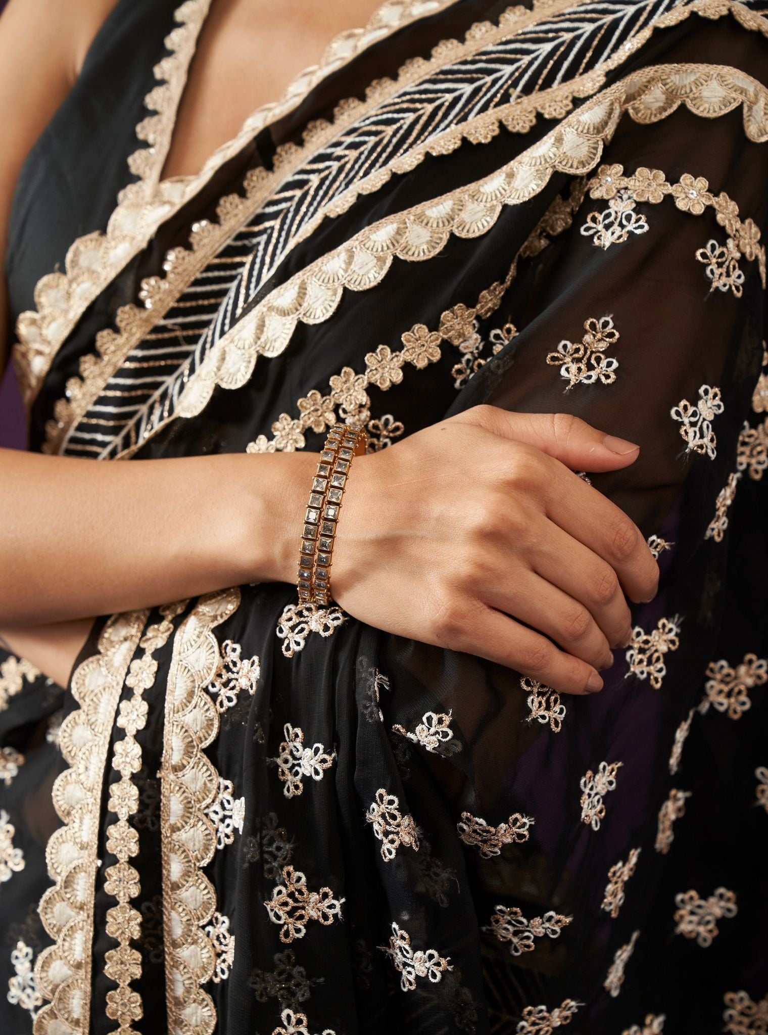 Pure Silver Aruna Bangle
