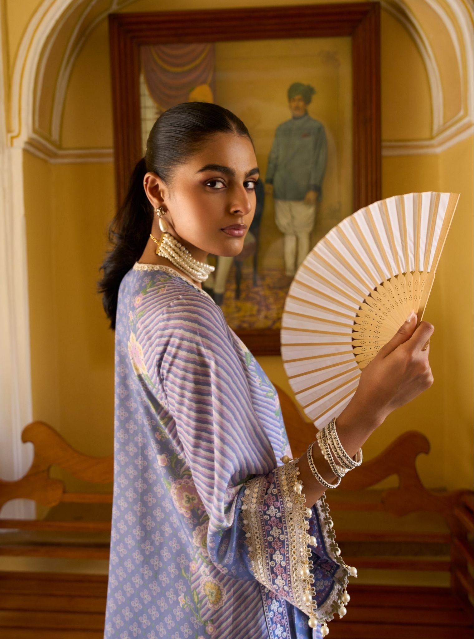 Olisha Denim Kurta Set