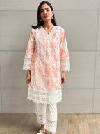 Marble Delphi Supima Cotton Blue Kurta Set main image 1