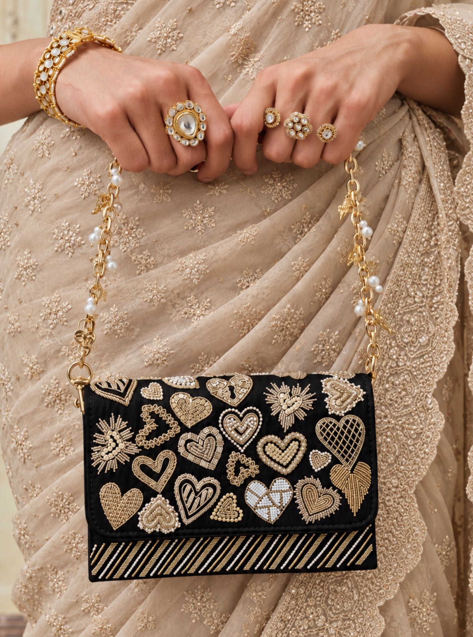 Midnight Moon Black Sling Bag