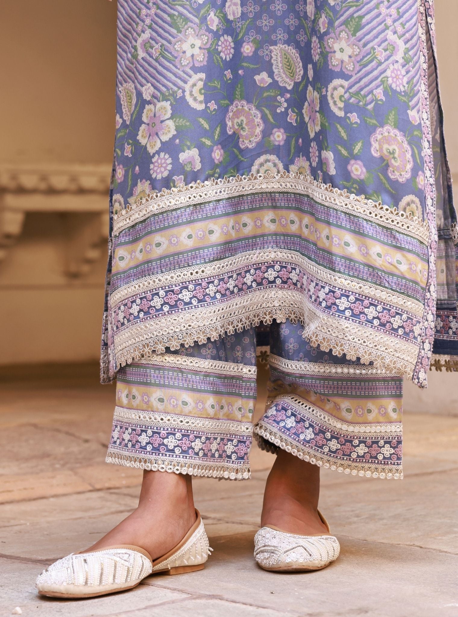 Olisha Denim Kurta Set