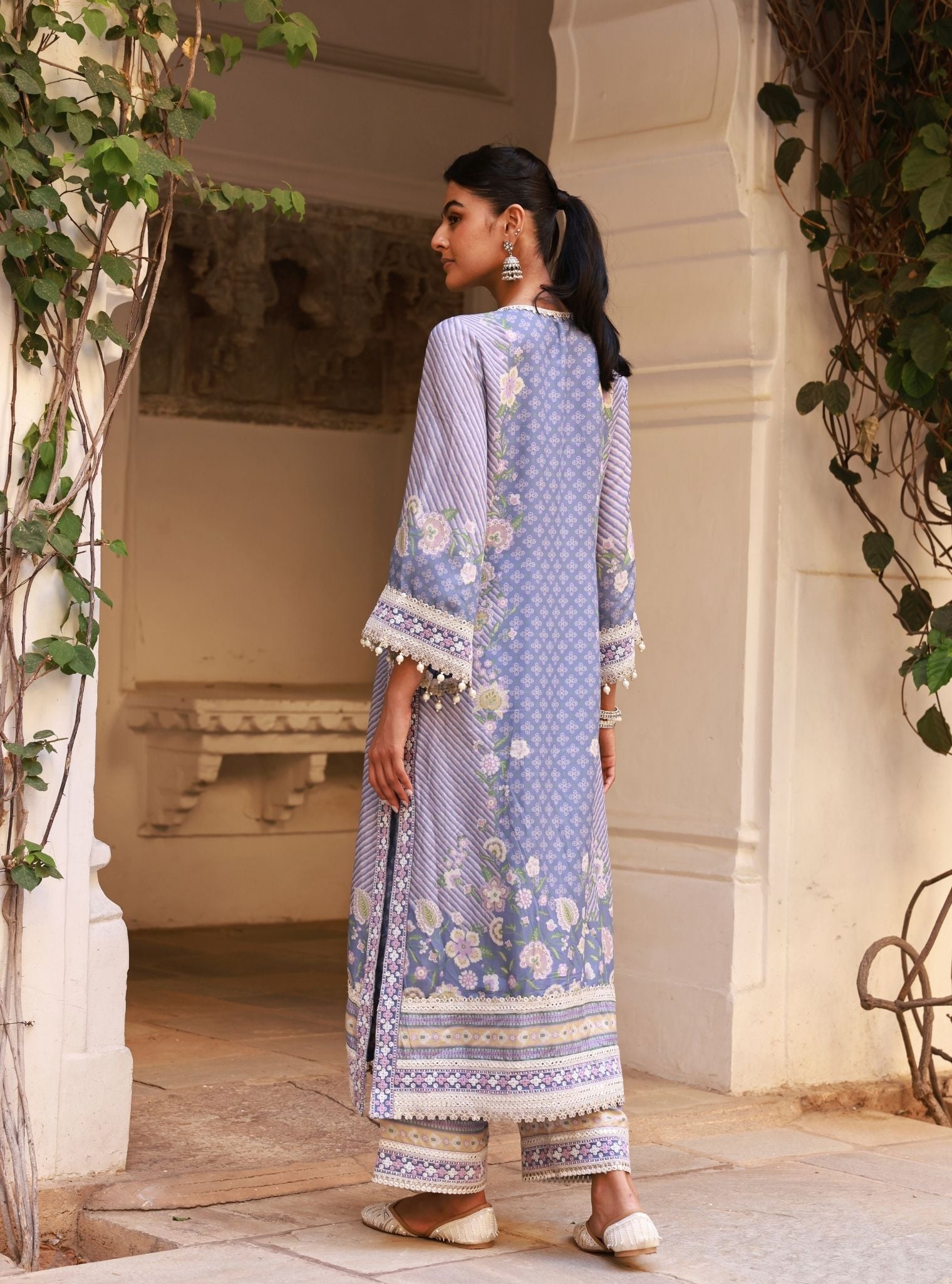 Olisha Denim Kurta Set