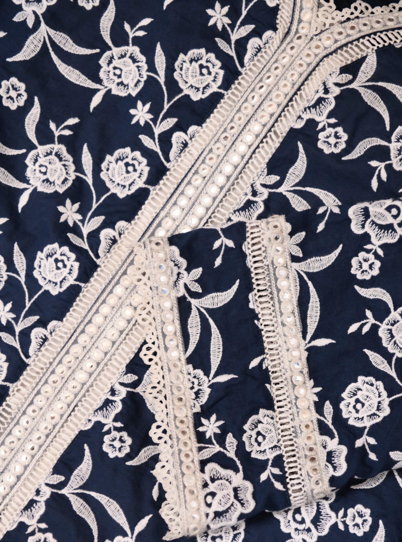 Briallen Supima Cotton Navy Kurta Set