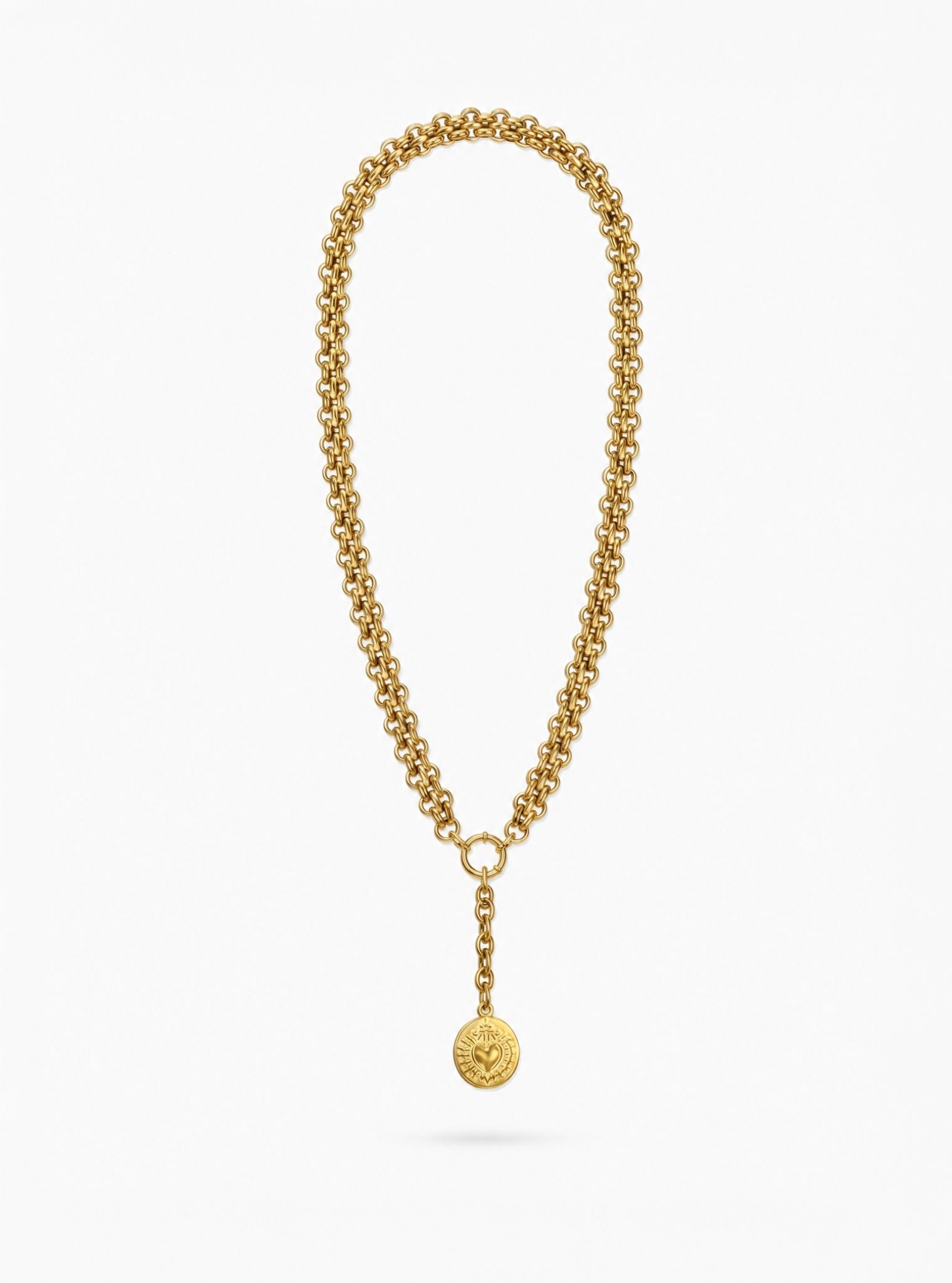 Twisted Rope Heart Necklace