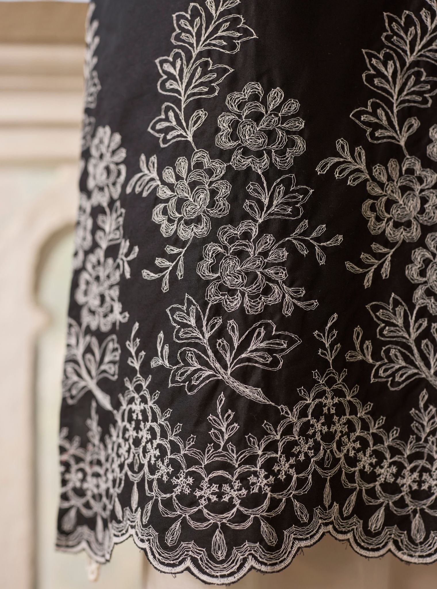 Moon Light Supima Cotton Black Kurta Set