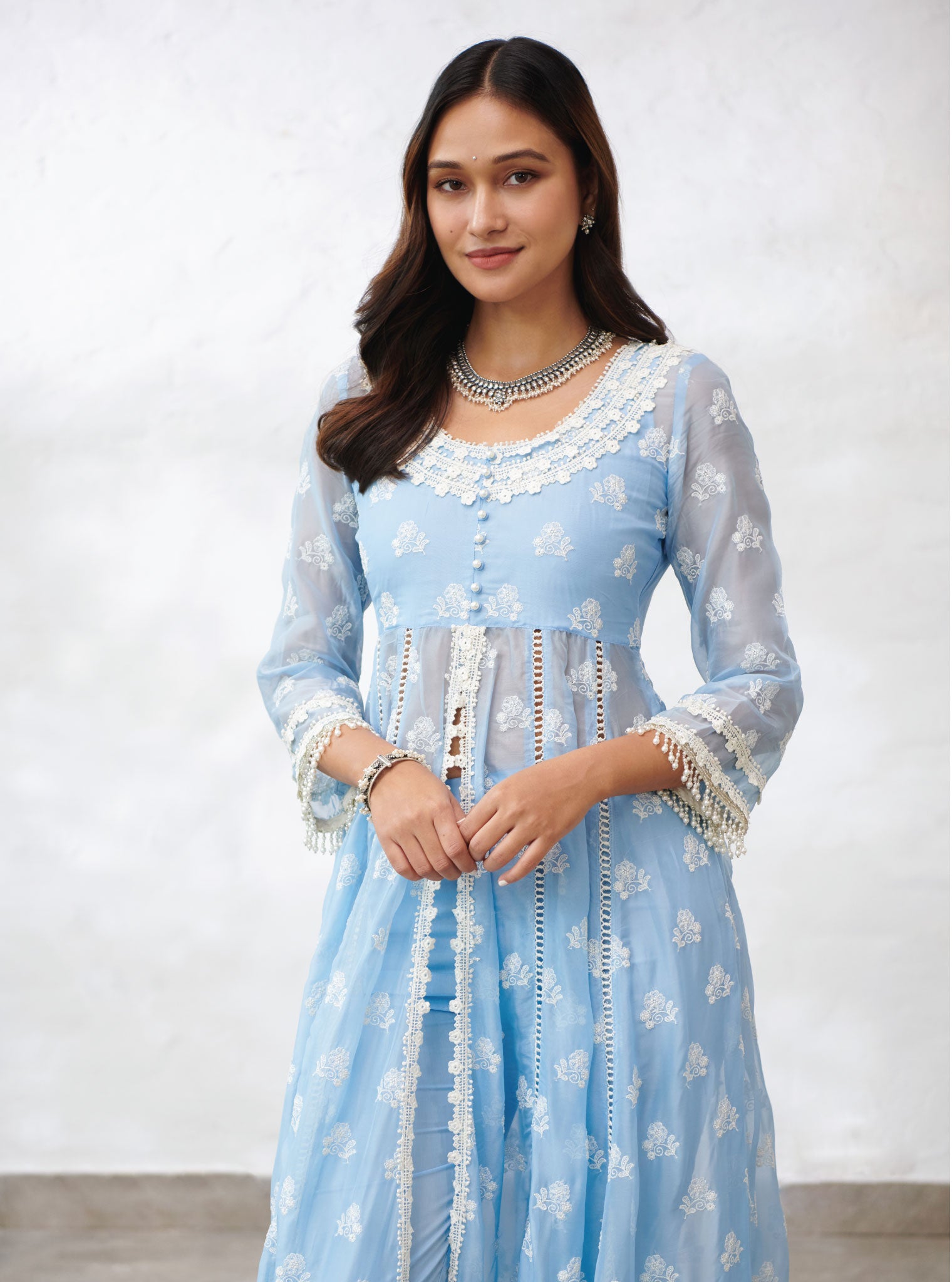 Mulmul Organza Somerset Anarkali Kurta