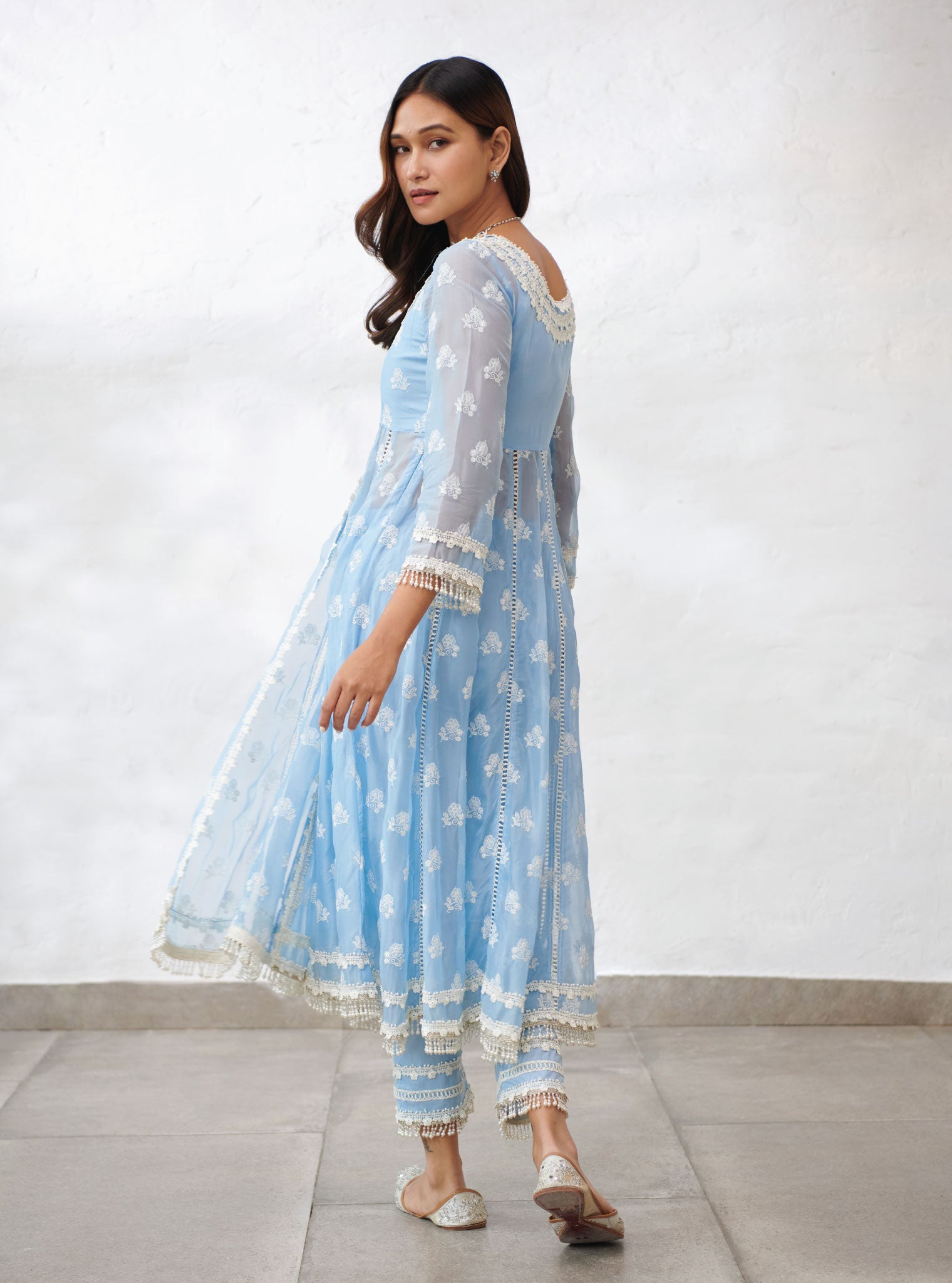 Mulmul Organza Somerset Anarkali Kurta