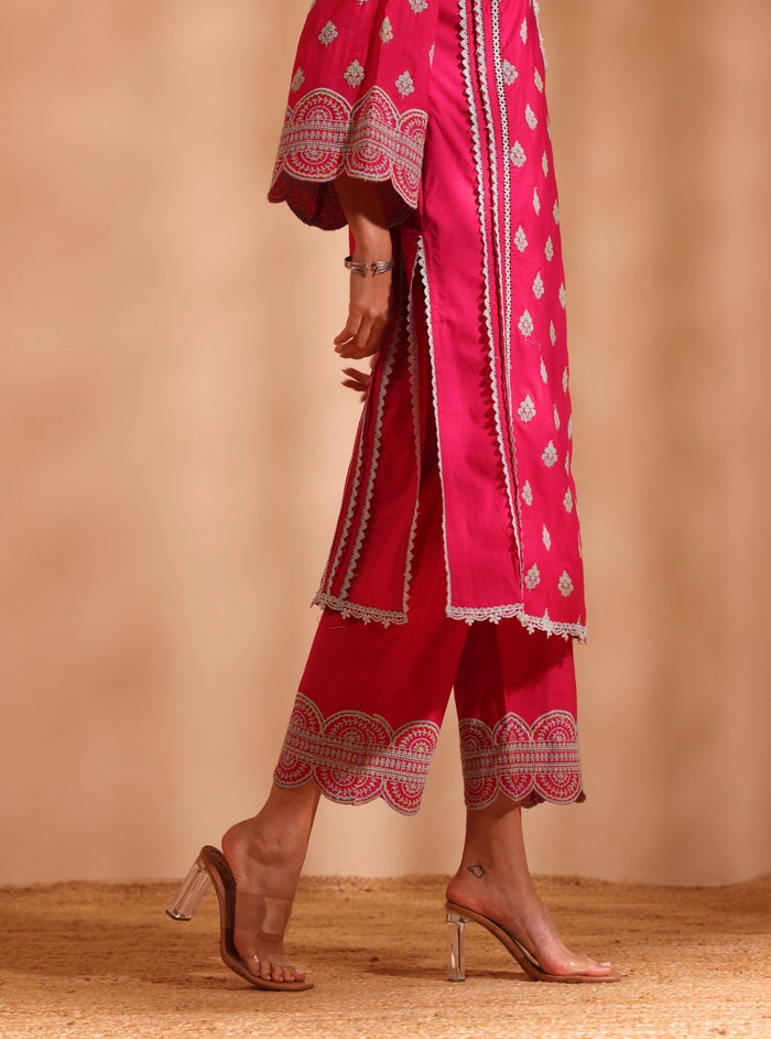 Fuschia Zuri Kurta Set