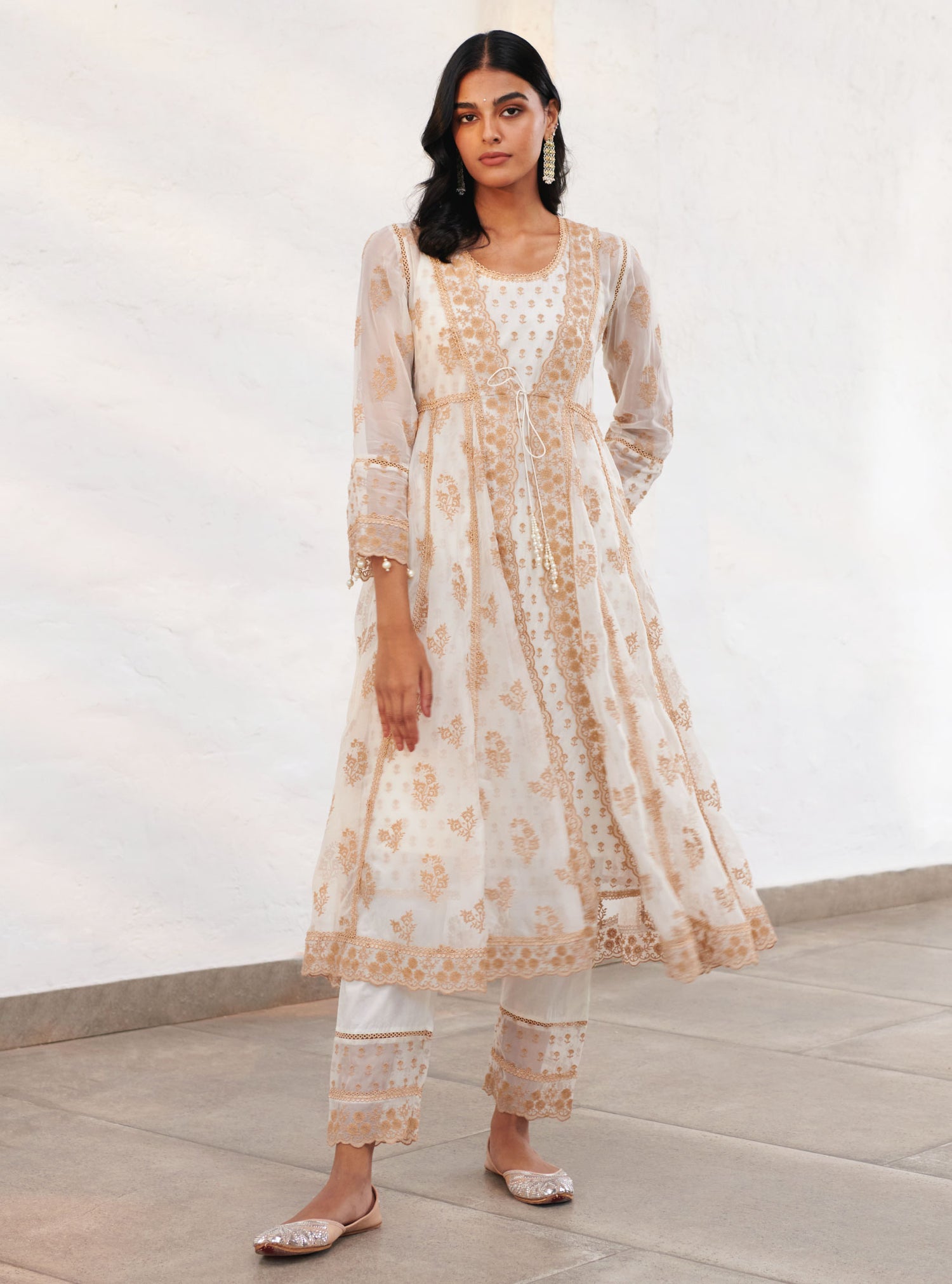 Mulmul Organza Printed Avarni Denim Dupatta main image 0