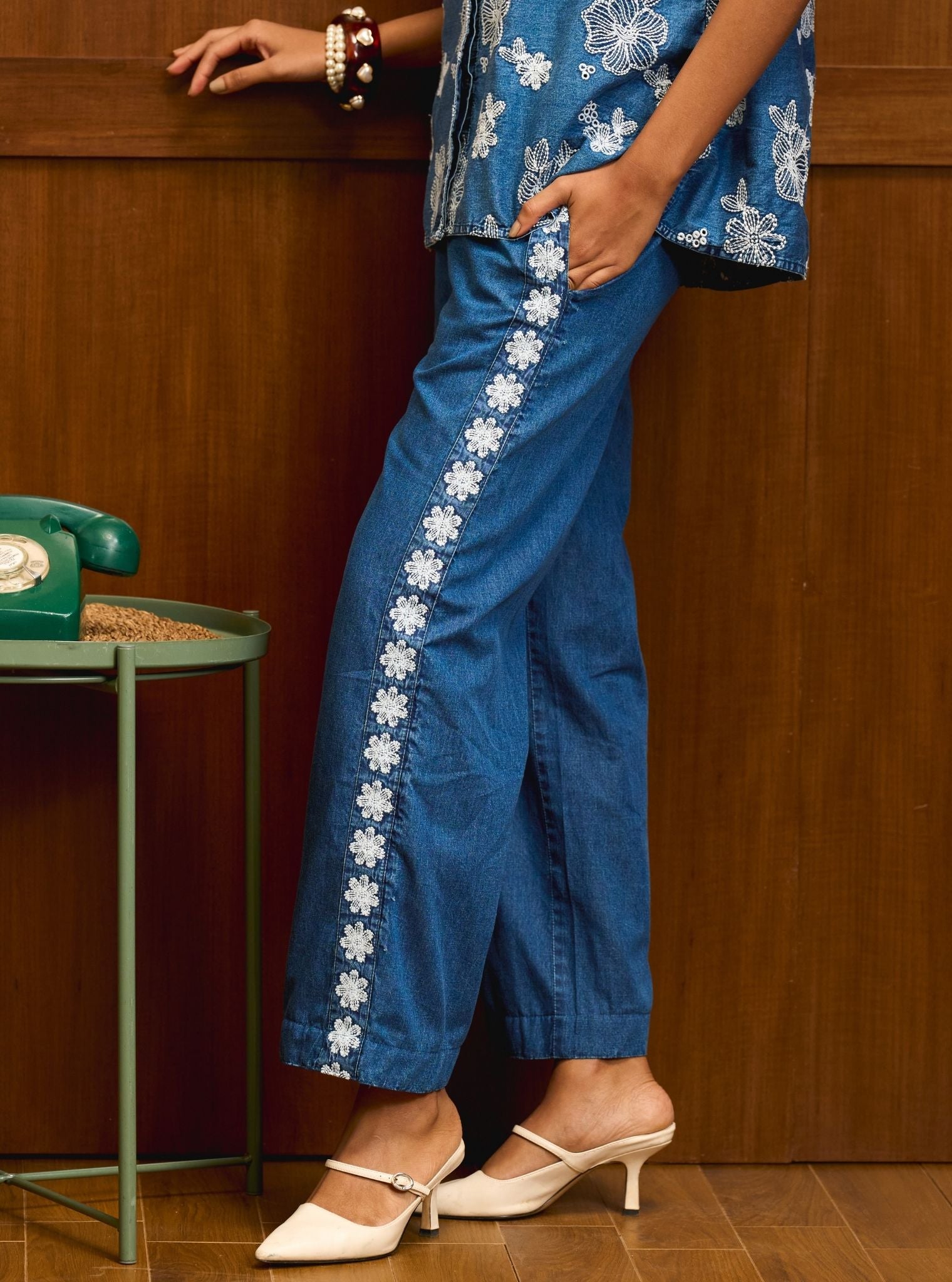 Tavi Denim Shirt Set