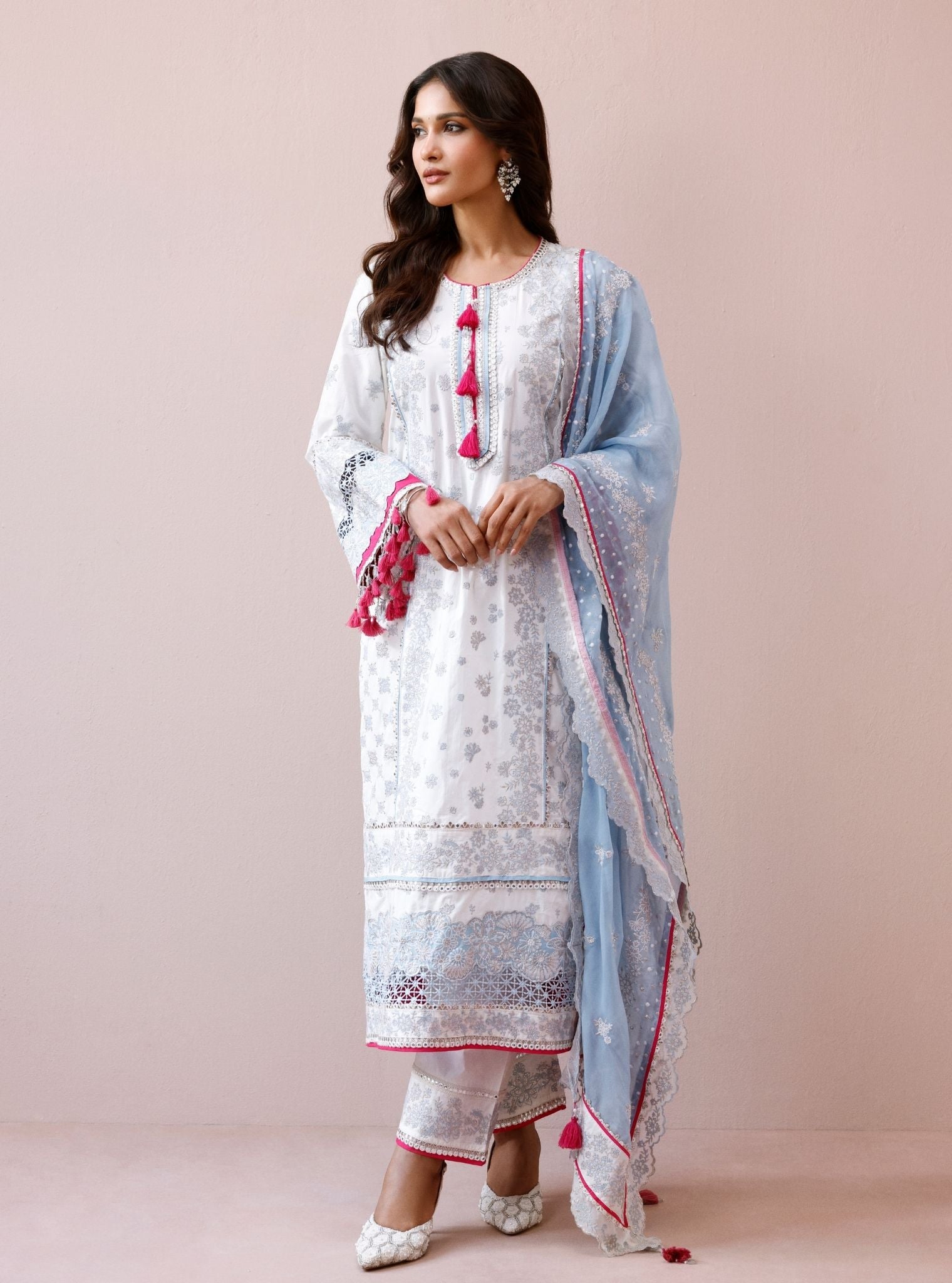 Avika Supima Cotton Off-White Kurta Set