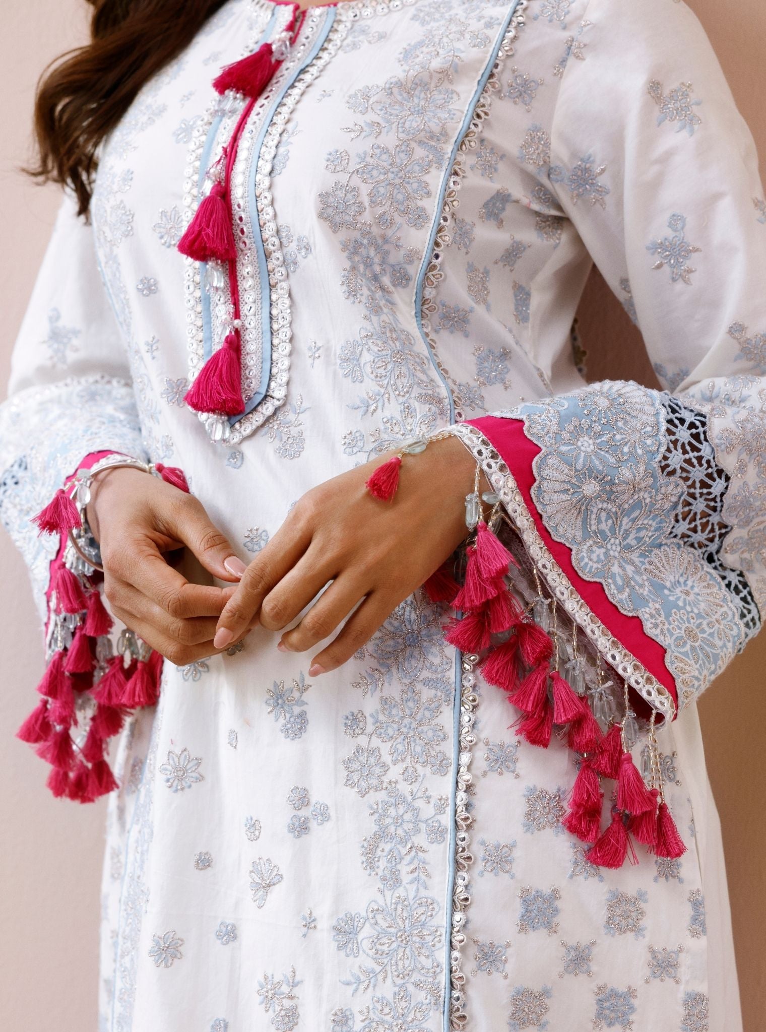 Avika Supima Cotton Off-White Kurta Set