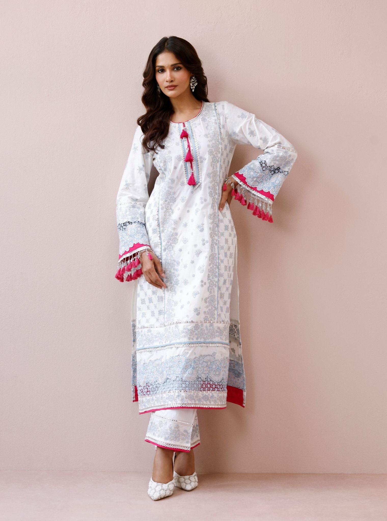 Avika Supima Cotton Off-White Kurta Set