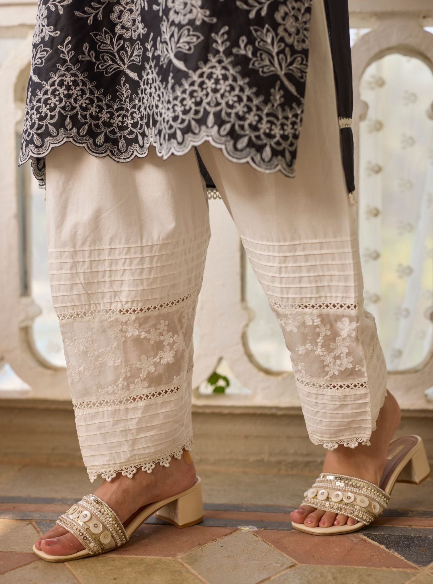 Moon Light Supima Cotton Black Kurta Set