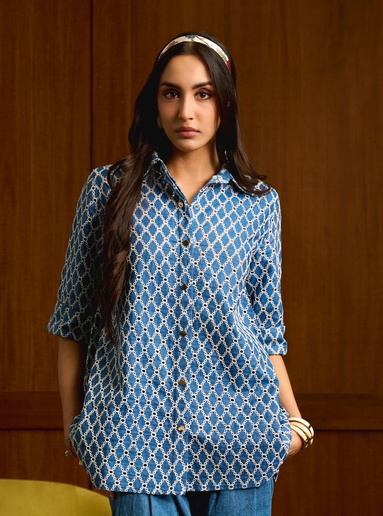 Tiri Denim Navy Shirt