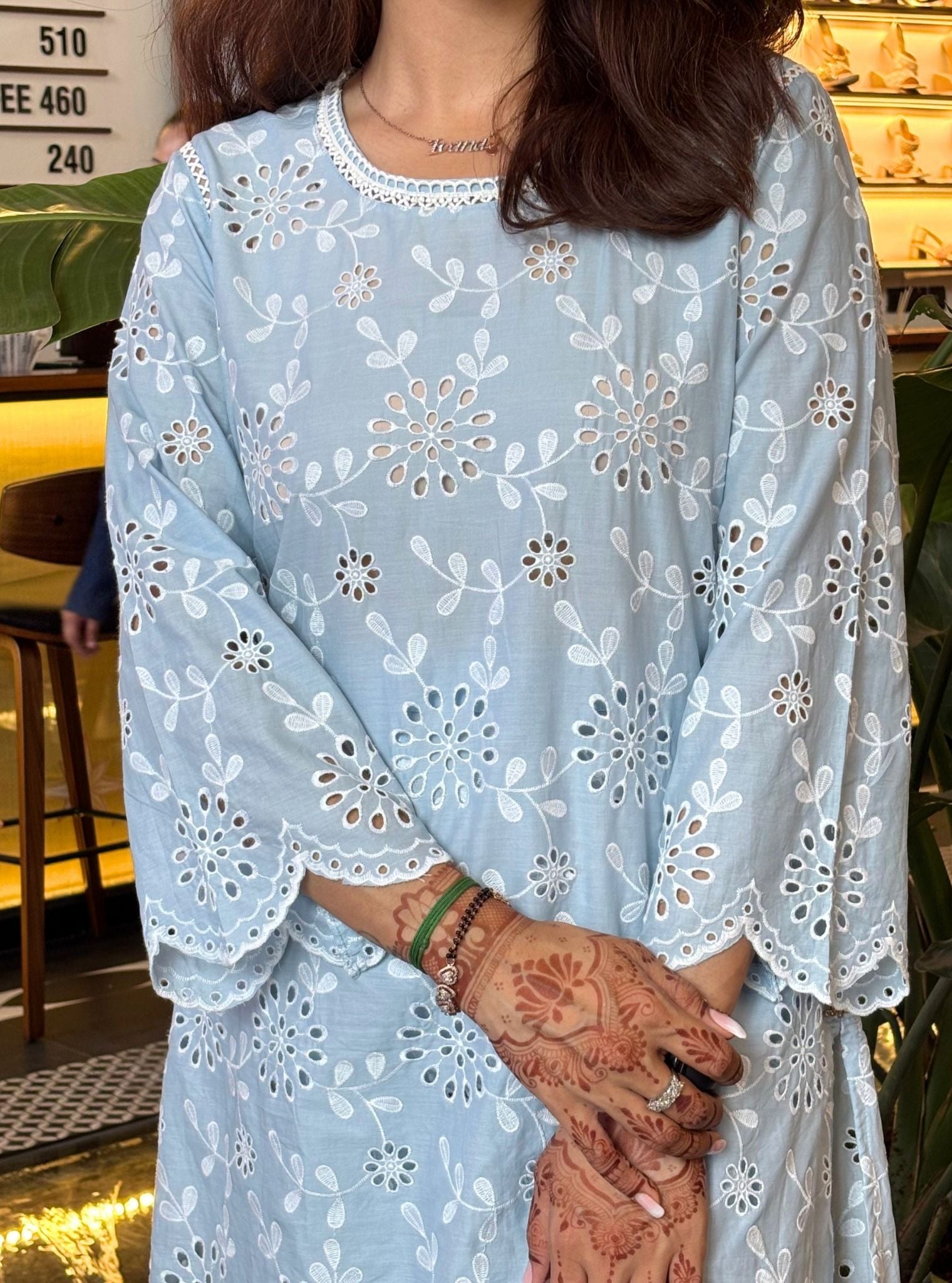Myrtle Supima Cotton Blue Co-ord Set