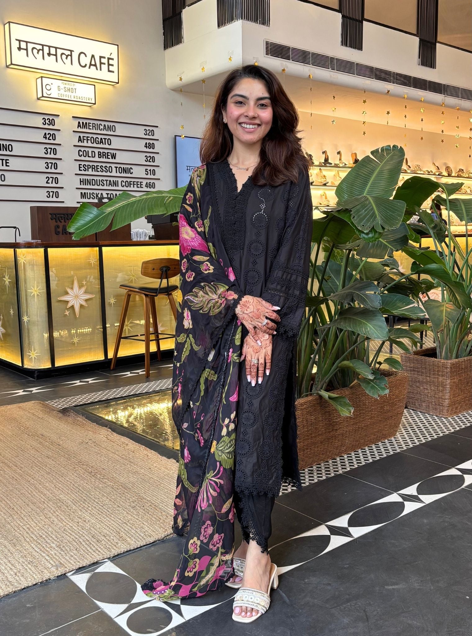 Hiral Supima Cotton Black Kurta Set