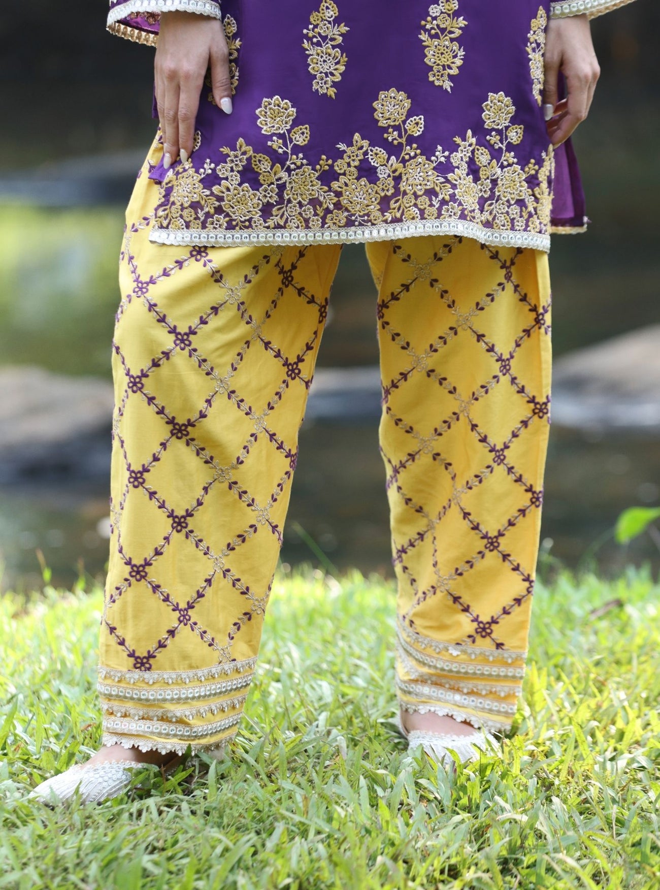 Khwab Organza Red Kurta Set