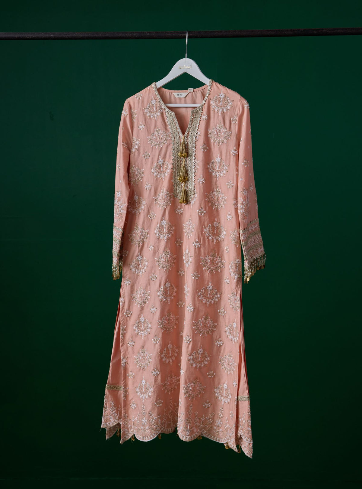 Amie Supima Cotton Peach Kurta Set