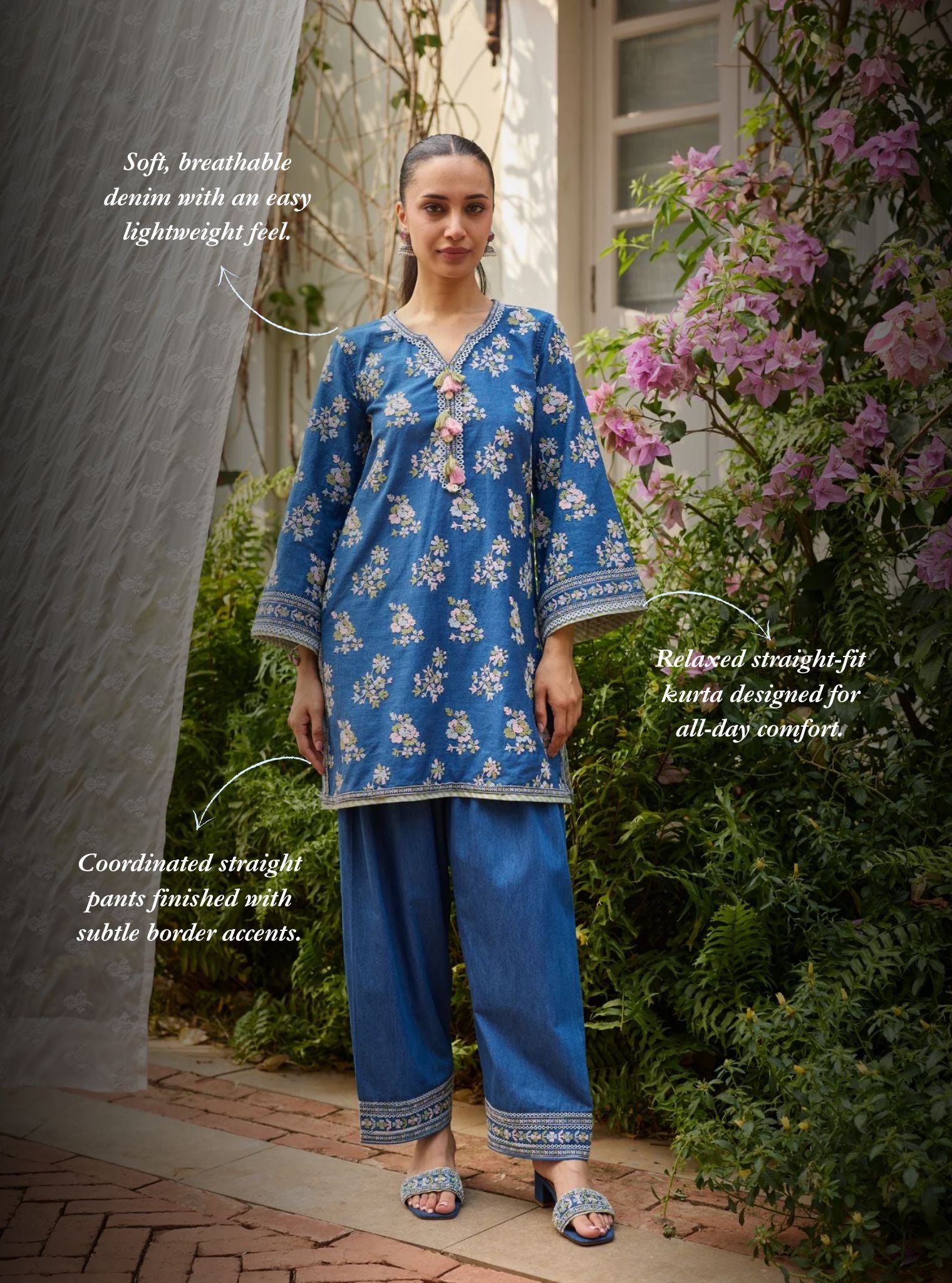 Lavo Denim Kurta Set
