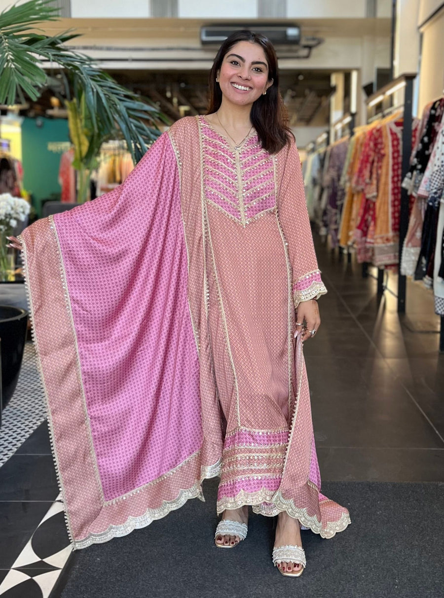 Mulmul Cupro Amara Black Kurta main image 0