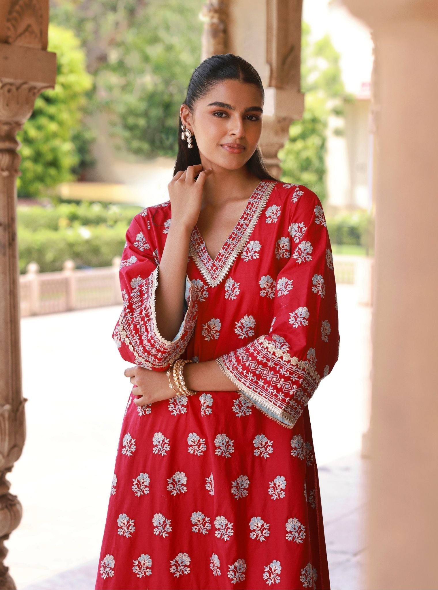 Yalika Fuschia Kurta Set