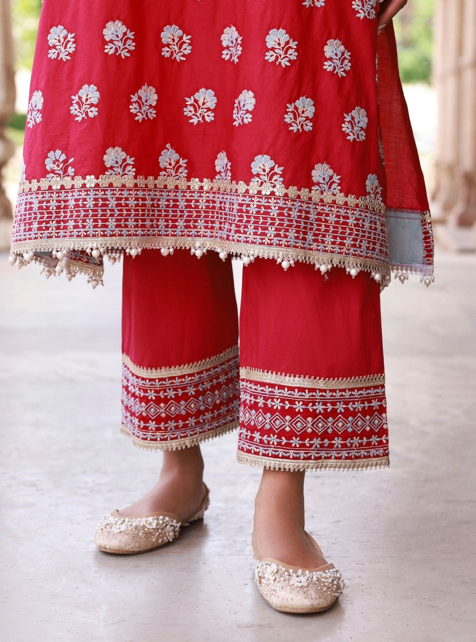 Yalika Fuschia Kurta Set