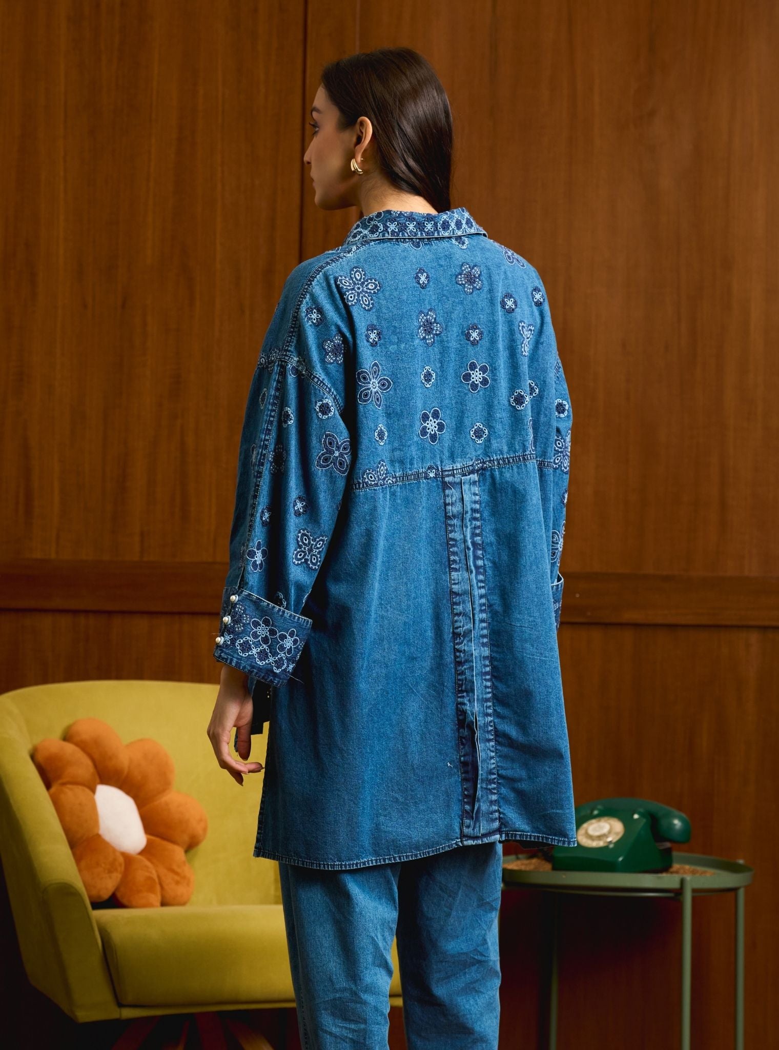 Veha Denim Navy Shirt Set