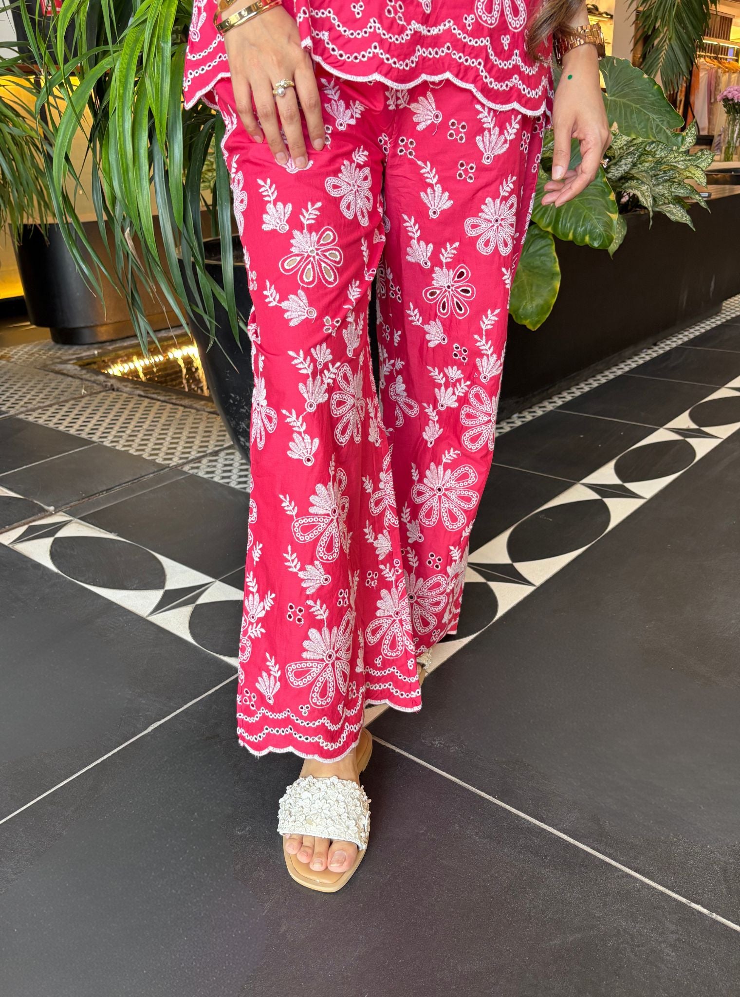 Neve Cotton Fuschia Co-ord Set