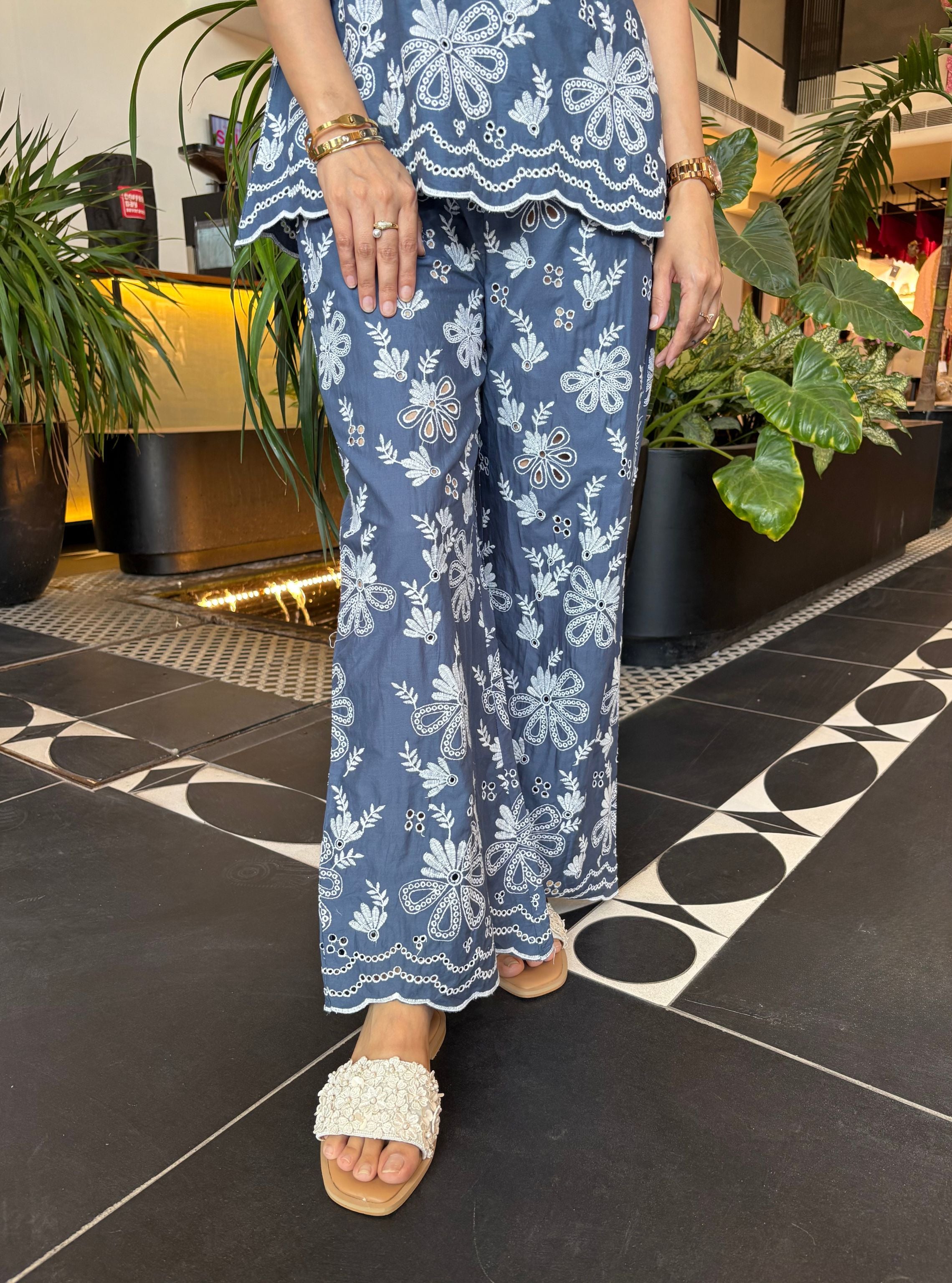 Neve Cotton Navy Co-ord Set
